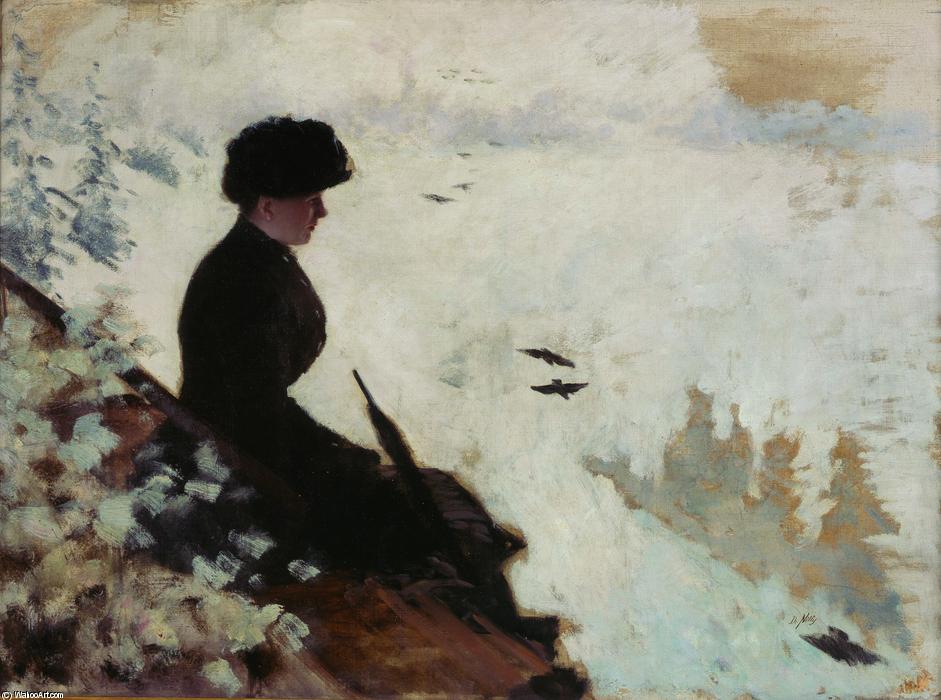 Wikioo.org - The Encyclopedia of Fine Arts - Painting, Artwork by Giuseppe De Nittis - Snow Effects (also known as Effet de neige)