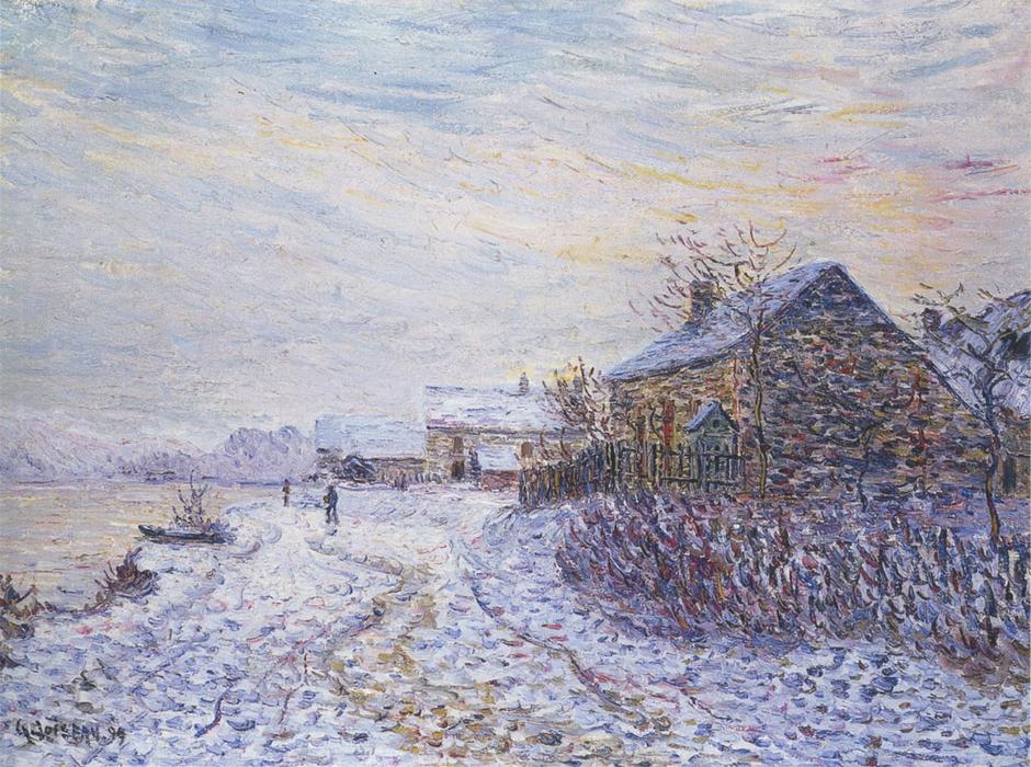 Wikioo.org - The Encyclopedia of Fine Arts - Painting, Artwork by Gustave Loiseau - Snow rifts near the Seine