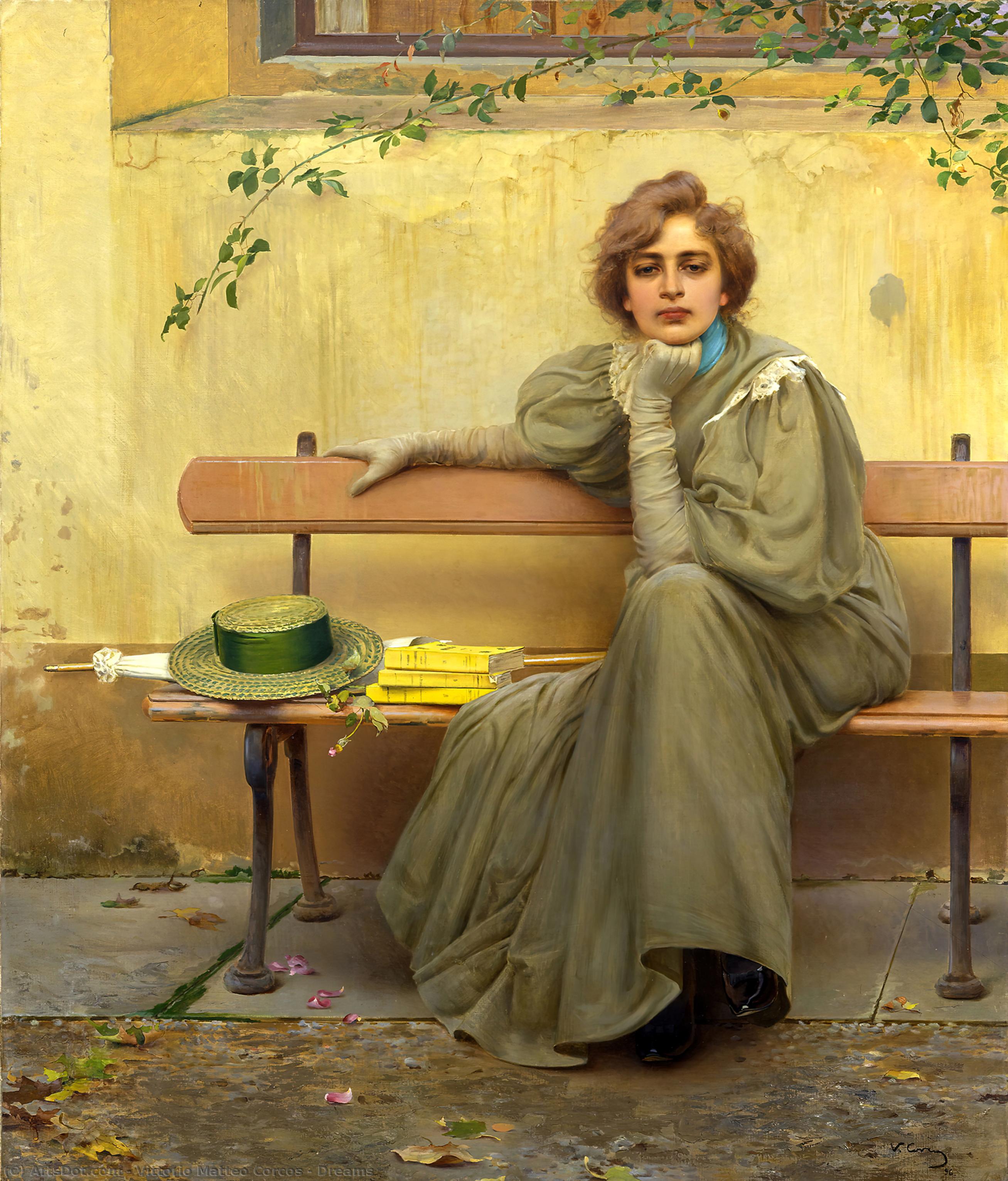 Wikioo.org - The Encyclopedia of Fine Arts - Painting, Artwork by Vittorio Matteo Corcos - Dreams