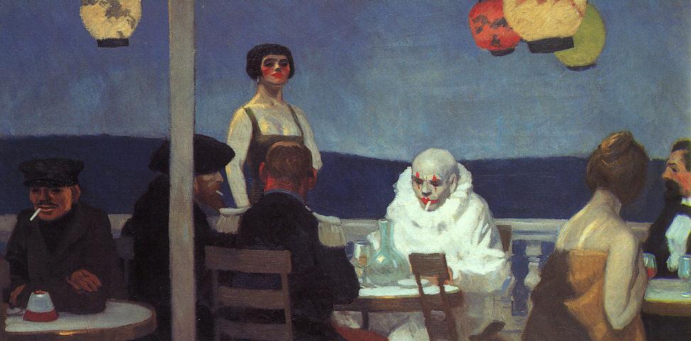 Wikioo.org - The Encyclopedia of Fine Arts - Painting, Artwork by Edward Hopper - Soir bleu