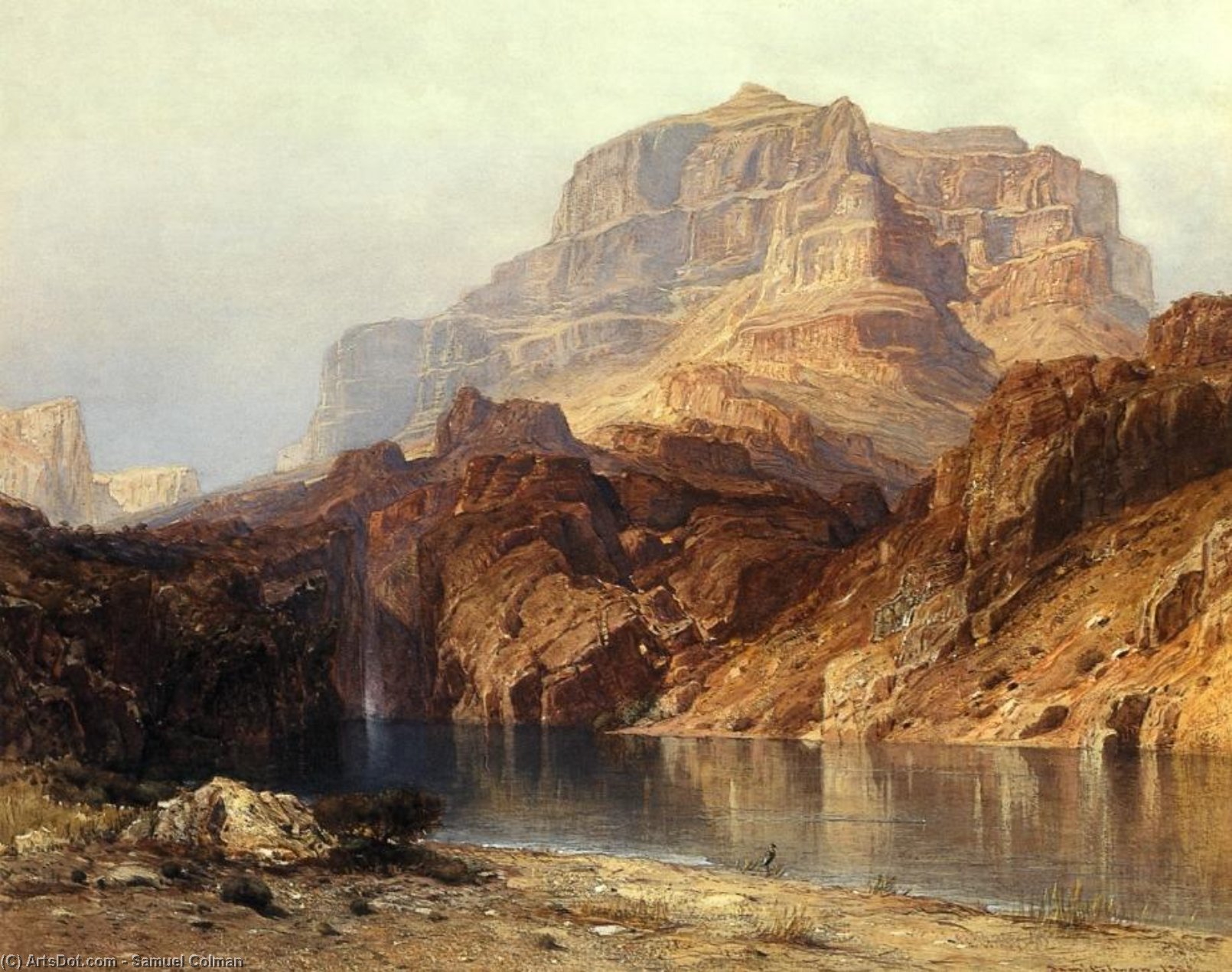 Wikioo.org - The Encyclopedia of Fine Arts - Painting, Artwork by Samuel Colman - Solomon's Temple, Colorado