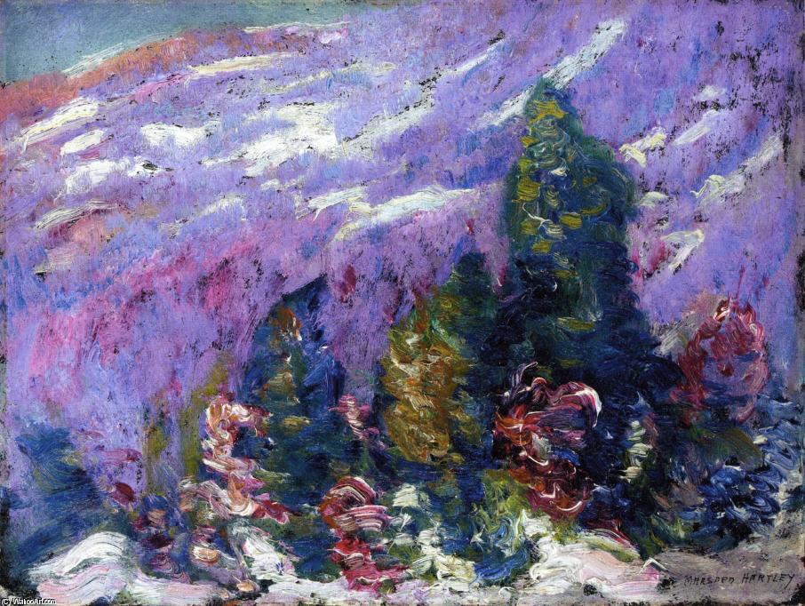 WikiOO.org - Enciclopedia of Fine Arts - Pictura, lucrări de artă Marsden Hartley - Songs of Winter #4