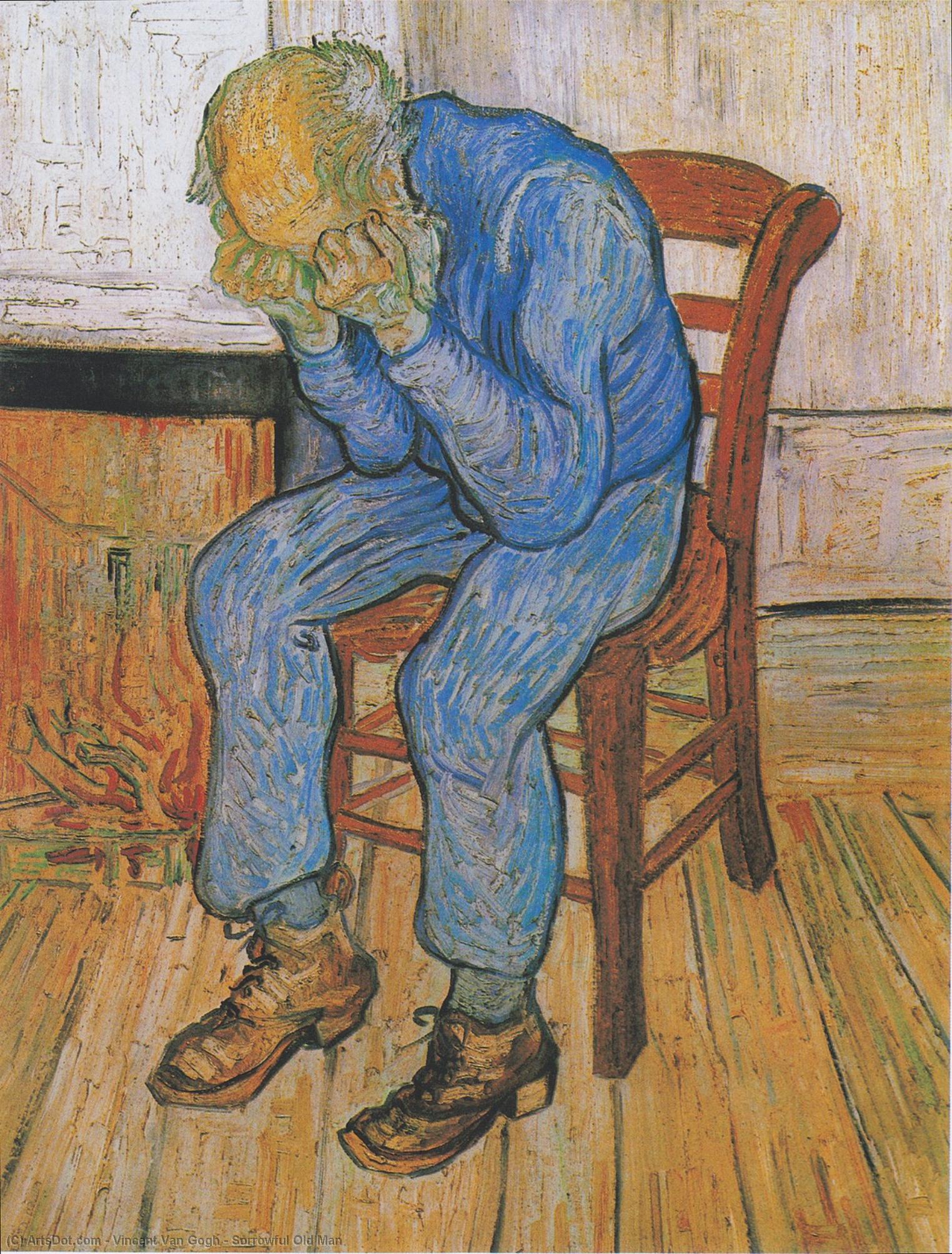 WikiOO.org - Encyclopedia of Fine Arts - Malba, Artwork Vincent Van Gogh - Sorrowful Old Man