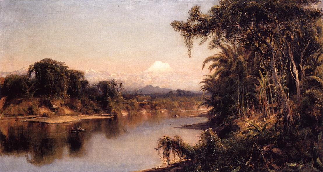 WikiOO.org - Enciclopedia of Fine Arts - Pictura, lucrări de artă Louis Remy Mignot - South American Landscape (also known as Chimborazo from Riobamba)