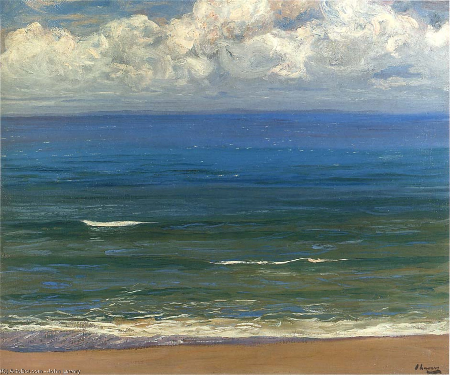 Wikioo.org – L'Enciclopedia delle Belle Arti - Pittura, Opere di John Lavery - il meridionale mare