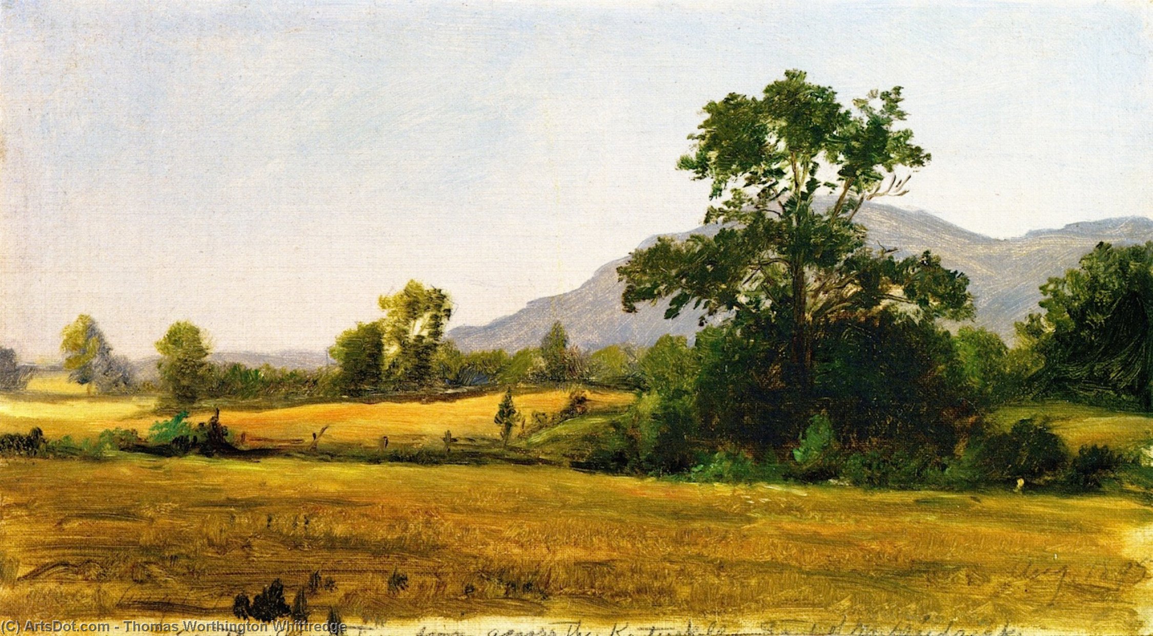 WikiOO.org - Encyclopedia of Fine Arts - Malba, Artwork Thomas Worthington Whittredge - South Mountain, Catskills
