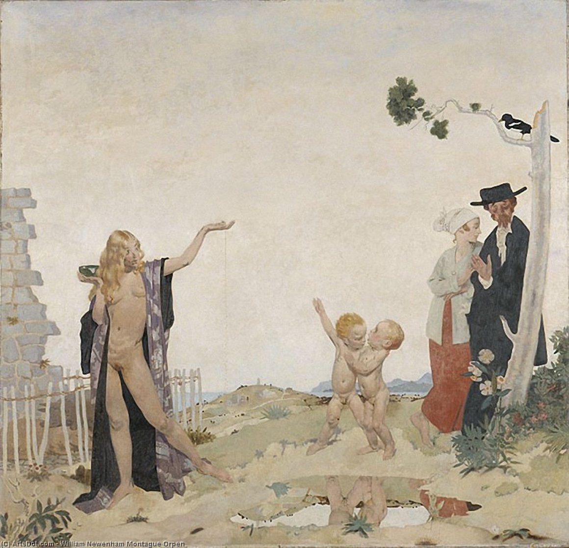 Wikioo.org - The Encyclopedia of Fine Arts - Painting, Artwork by William Newenham Montague Orpen - Sowing new seed