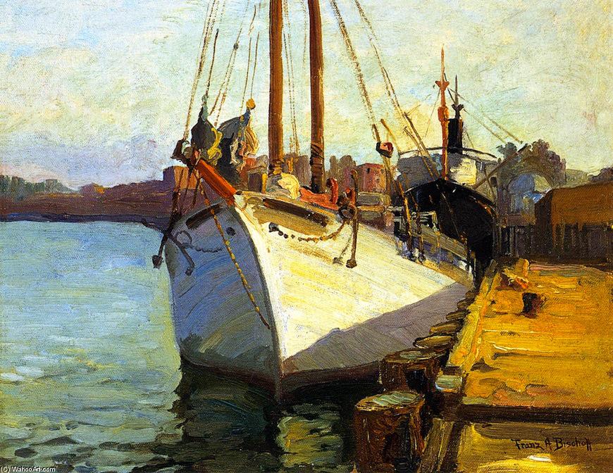 Wikioo.org - The Encyclopedia of Fine Arts - Painting, Artwork by Franz Bischoff - San Pedro Harbor