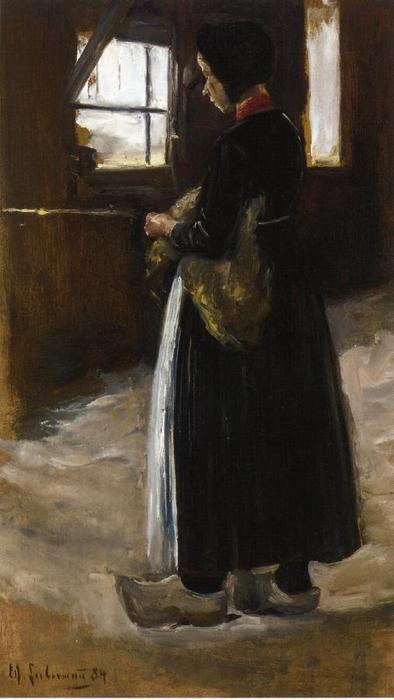 Wikioo.org - The Encyclopedia of Fine Arts - Painting, Artwork by Max Liebermann - Spinner