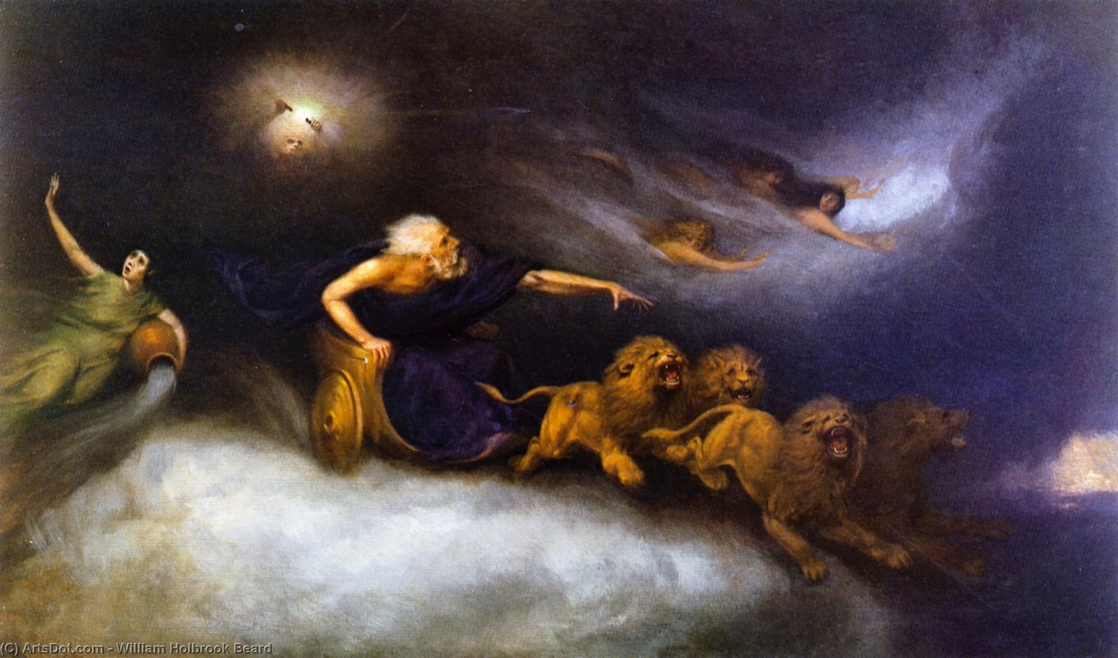 Wikioo.org - The Encyclopedia of Fine Arts - Painting, Artwork by William Holbrook Beard - The Spirit of the Storm