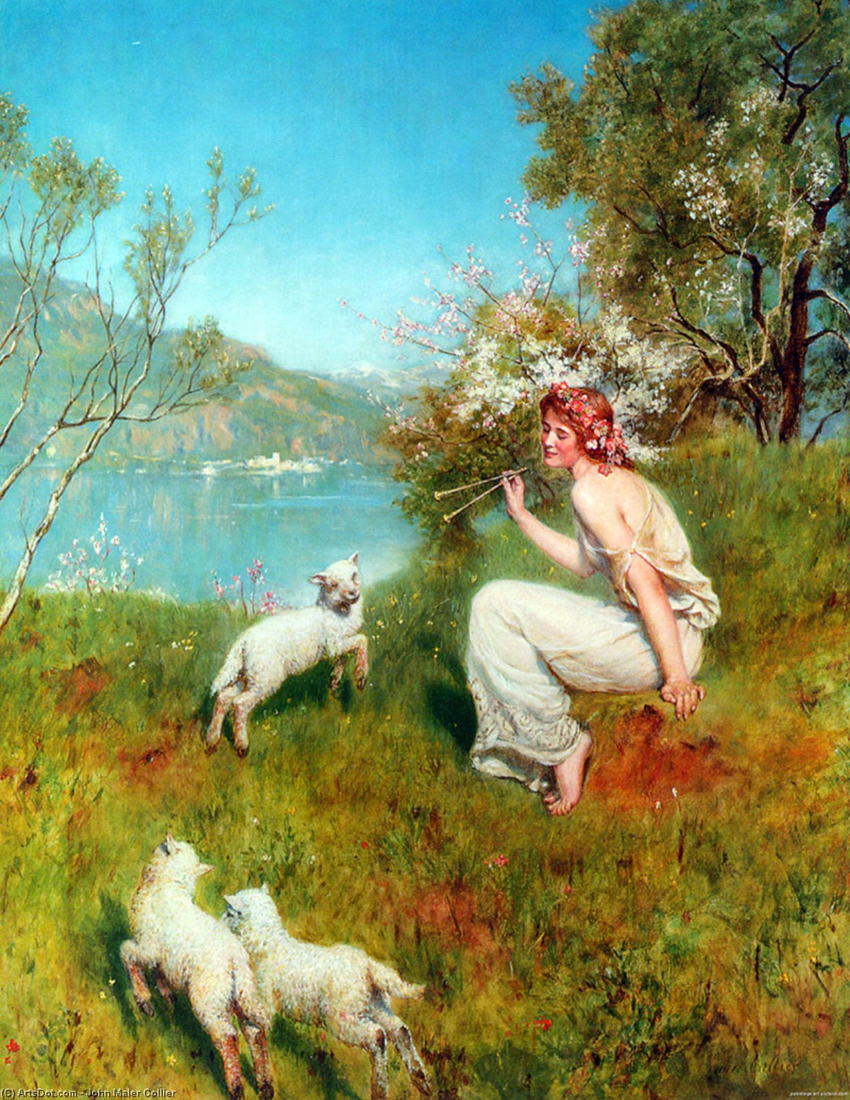 Wikioo.org - The Encyclopedia of Fine Arts - Painting, Artwork by John Maler Collier - Spring