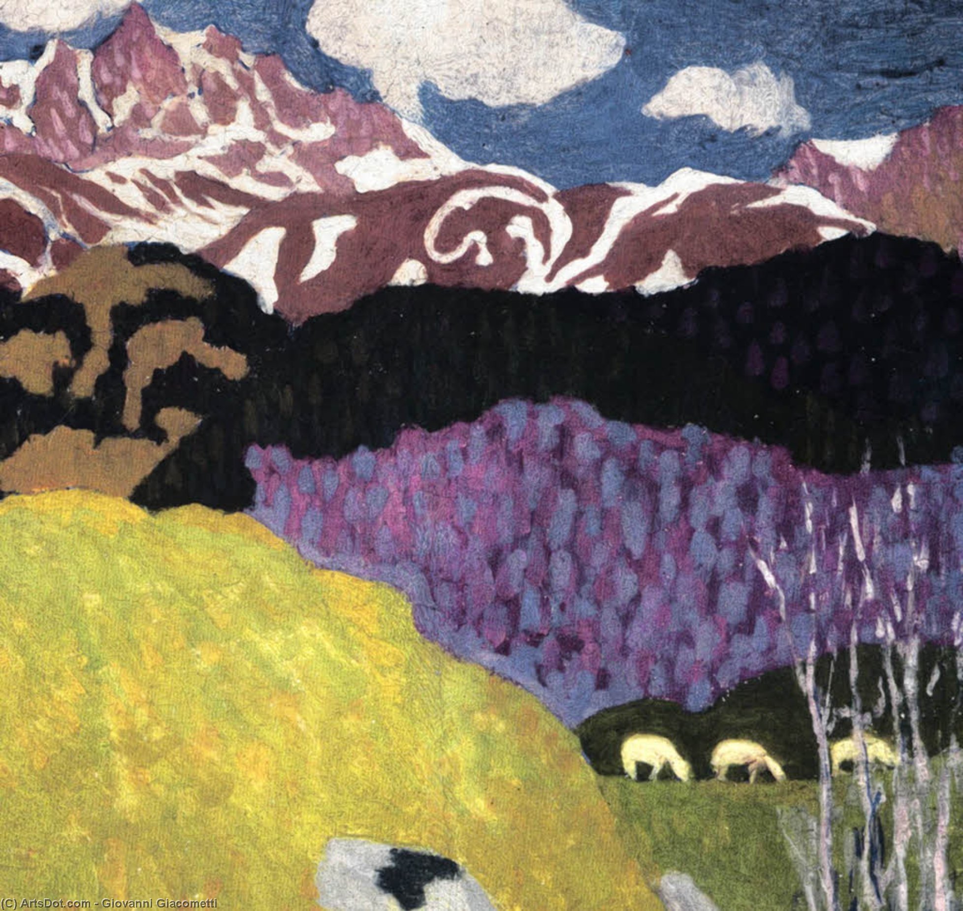 Wikioo.org - สารานุกรมวิจิตรศิลป์ - จิตรกรรม Giovanni Giacometti - Spring