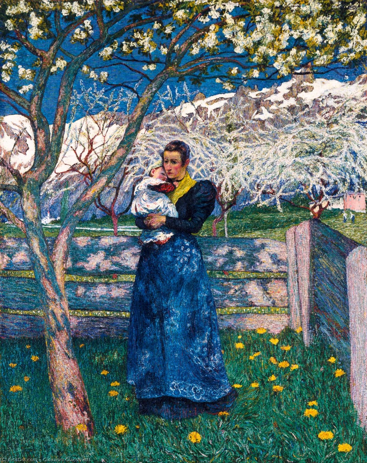 Wikioo.org – La Enciclopedia de las Bellas Artes - Pintura, Obras de arte de Giovanni Giacometti - primavera