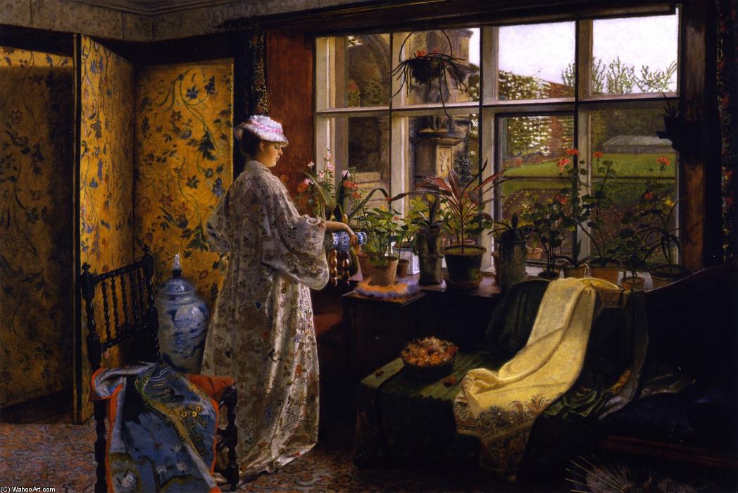 Wikioo.org - The Encyclopedia of Fine Arts - Painting, Artwork by John Atkinson Grimshaw - Spring