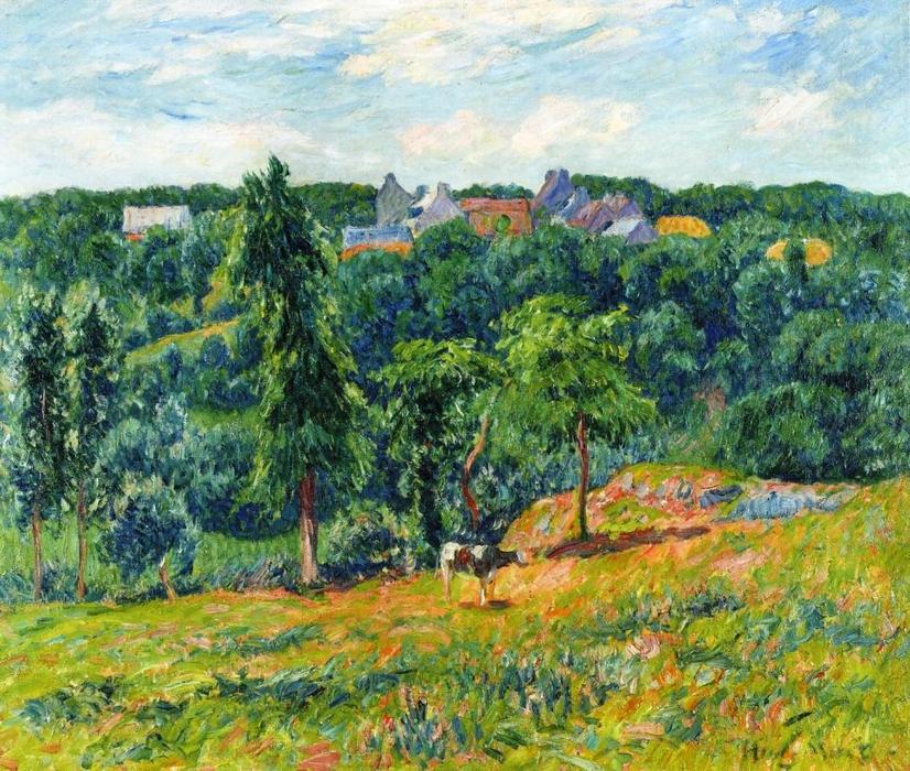 Wikioo.org - The Encyclopedia of Fine Arts - Painting, Artwork by Henri Moret - Spring at Clohars