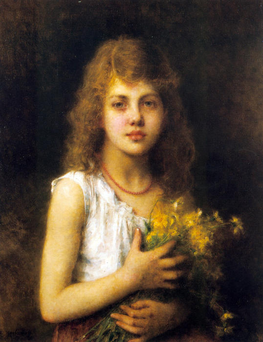 Wikioo.org - The Encyclopedia of Fine Arts - Painting, Artwork by Alexei Alexeievich Harlamoff - Spring Flowers