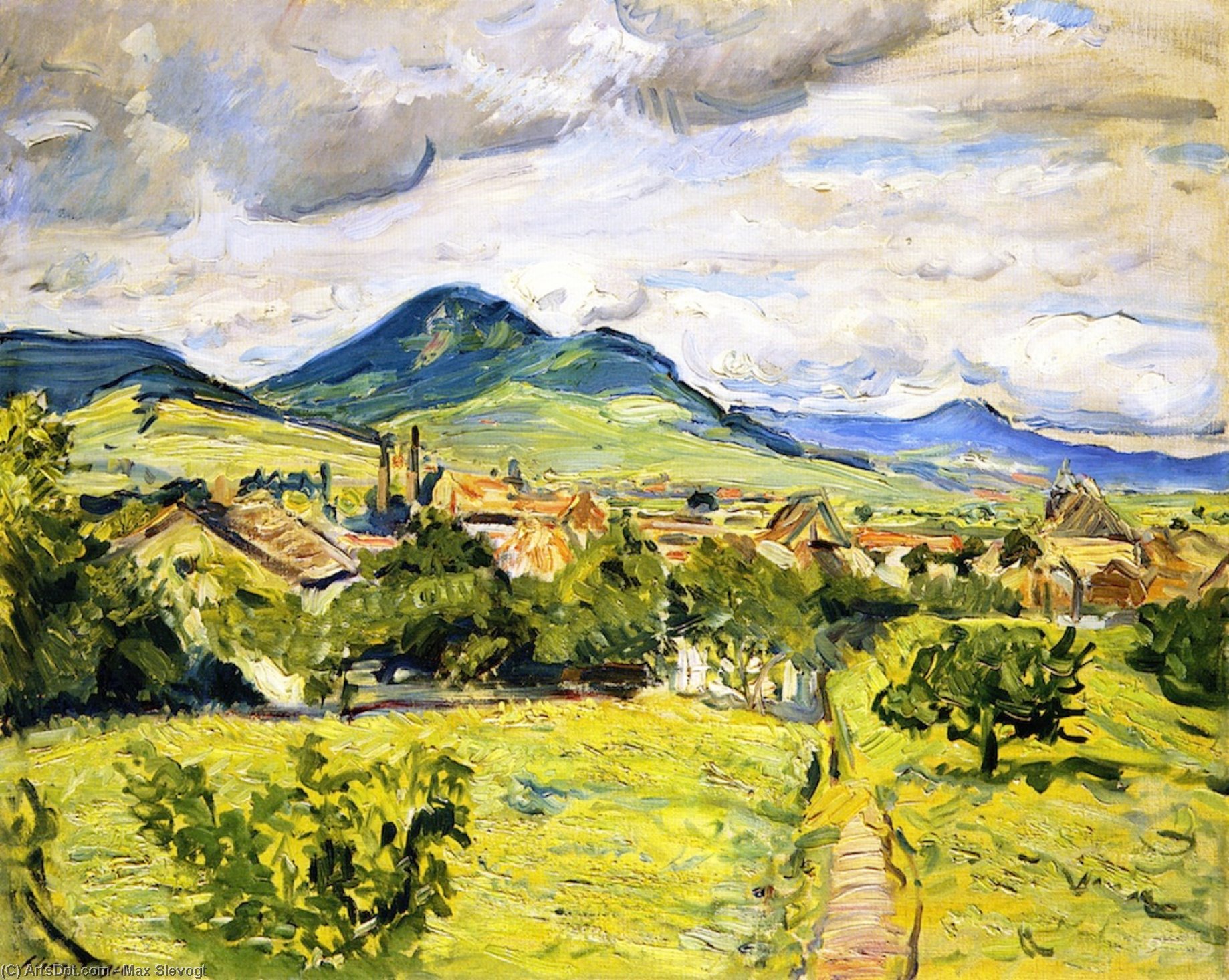 WikiOO.org - Enciclopedia of Fine Arts - Pictura, lucrări de artă Max Slevogt - Spring in the Palatinate