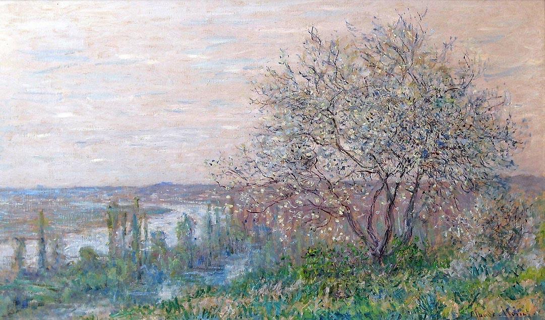 WikiOO.org - 백과 사전 - 회화, 삽화 Claude Monet - Spring in Vetheuil