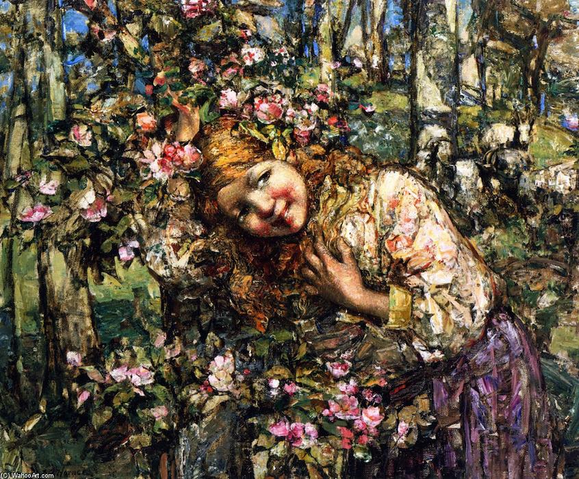 Wikioo.org - The Encyclopedia of Fine Arts - Painting, Artwork by Edward Atkinson Hornel - Springtime