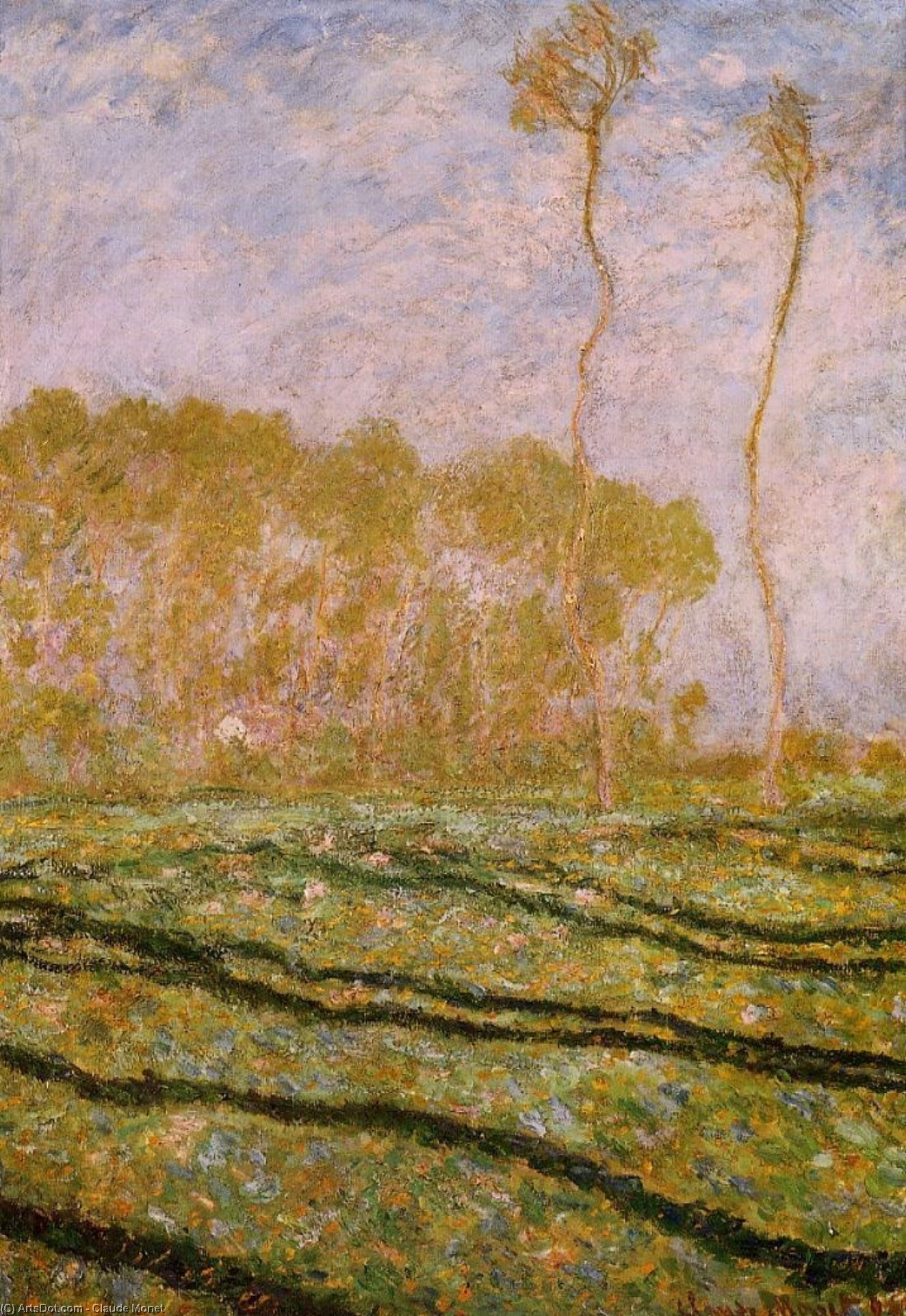 WikiOO.org - Енциклопедия за изящни изкуства - Живопис, Произведения на изкуството Claude Monet - Springtime Landscape at Giverny