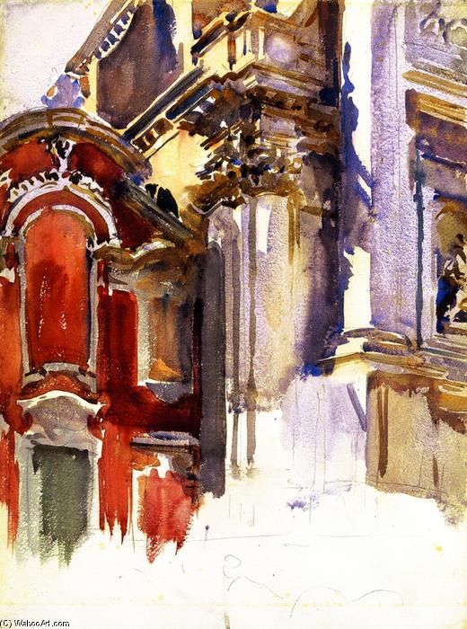 Wikioo.org - The Encyclopedia of Fine Arts - Painting, Artwork by John Singer Sargent - San Stae, Venice (unfinished)