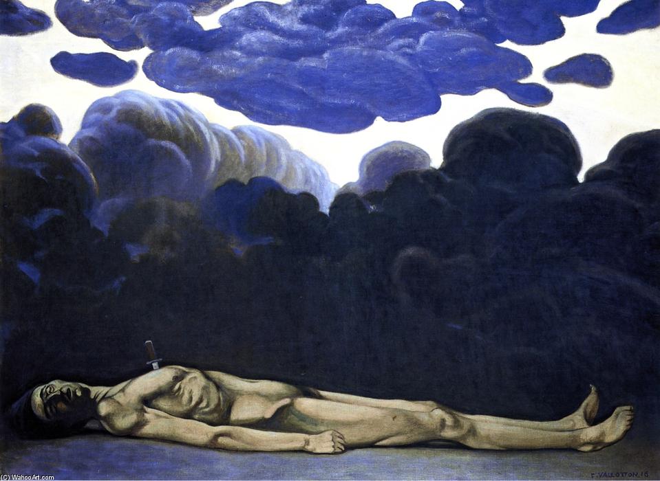 WikiOO.org - Encyclopedia of Fine Arts - Lukisan, Artwork Felix Vallotton - The Stabbed Man