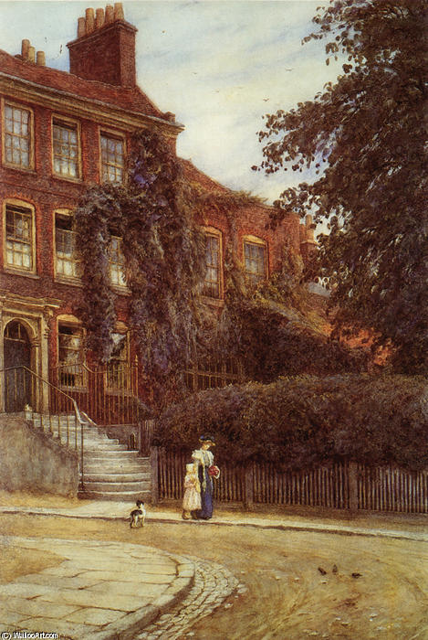 Wikioo.org - The Encyclopedia of Fine Arts - Painting, Artwork by Helen Allingham (Helen Mary Elizabeth Paterson) - Stanfield House, Hampstead