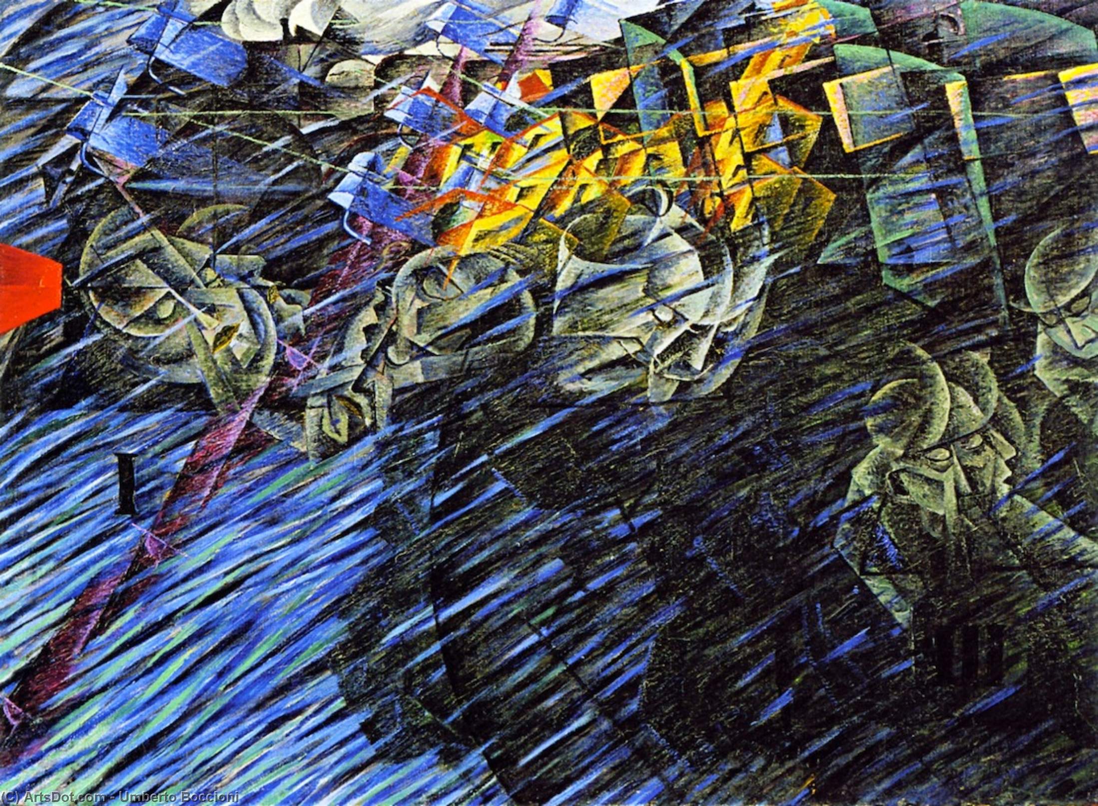 WikiOO.org - Енциклопедия за изящни изкуства - Живопис, Произведения на изкуството Umberto Boccioni - States of Mind II - Those Who Stay