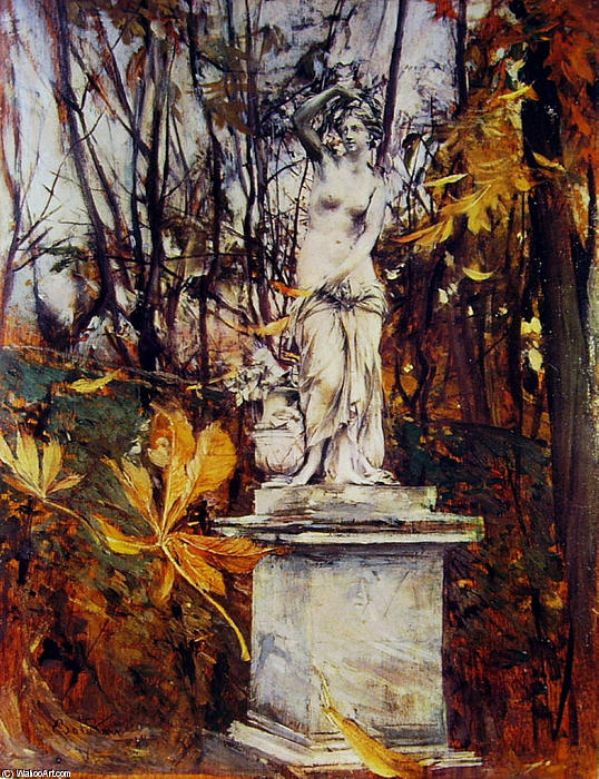 Wikioo.org – La Enciclopedia de las Bellas Artes - Pintura, Obras de arte de Giovanni Boldini - estatua en el  Parque  todaclasede  Versalles