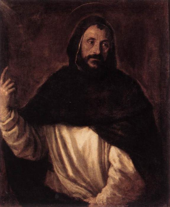 Wikioo.org - The Encyclopedia of Fine Arts - Painting, Artwork by Tiziano Vecellio (Titian) - St Dominic