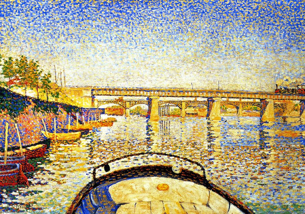 WikiOO.org - Encyclopedia of Fine Arts - Maleri, Artwork Paul Signac - Stern of the Boat, Opus 175