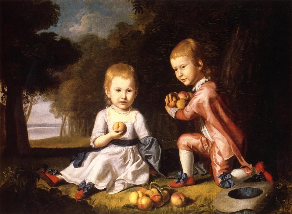 Wikioo.org - The Encyclopedia of Fine Arts - Painting, Artwork by Charles Willson Peale - The Stewart Children (also known as Isabella and John Stewart)