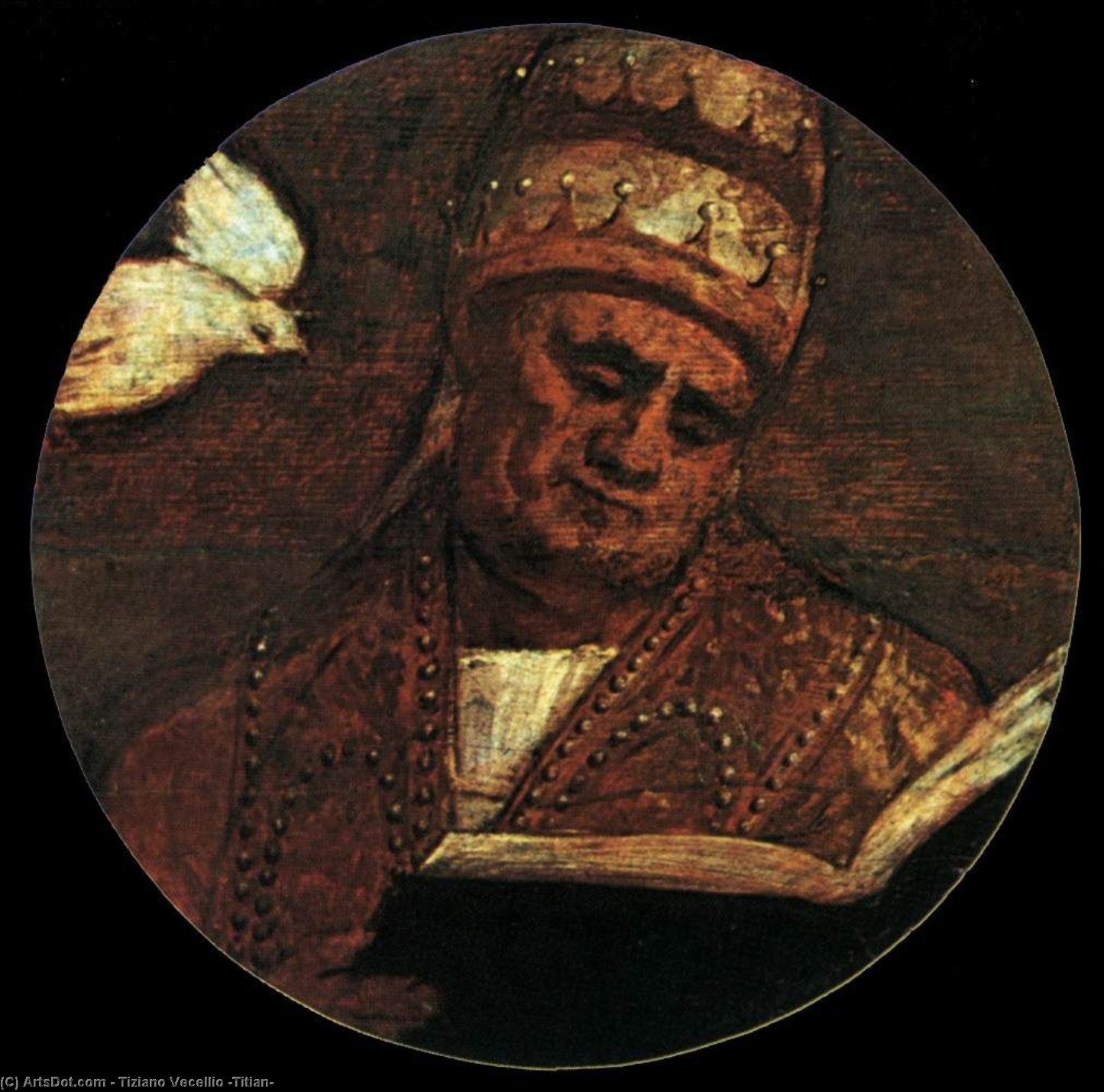 Wikioo.org - สารานุกรมวิจิตรศิลป์ - จิตรกรรม Tiziano Vecellio (Titian) - St Gregory the Great