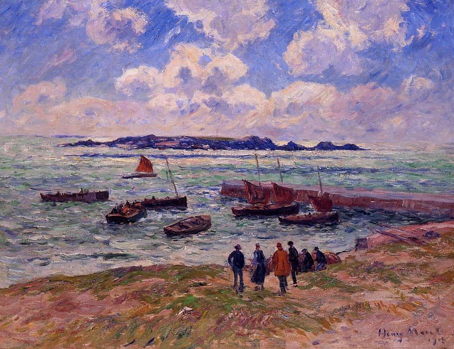 Wikioo.org - The Encyclopedia of Fine Arts - Painting, Artwork by Henri Moret - St. Guenole, Pen' March
