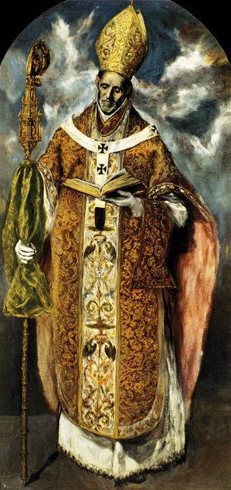 WikiOO.org - Encyclopedia of Fine Arts - Målning, konstverk El Greco (Doménikos Theotokopoulos) - St Ildefonso