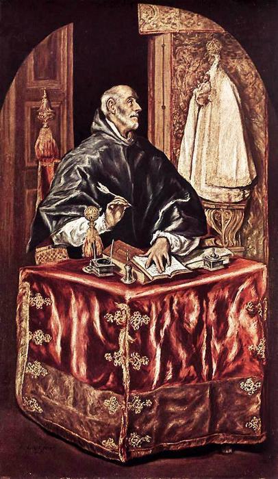 WikiOO.org - Encyclopedia of Fine Arts - Lukisan, Artwork El Greco (Doménikos Theotokopoulos) - St Ildefonso