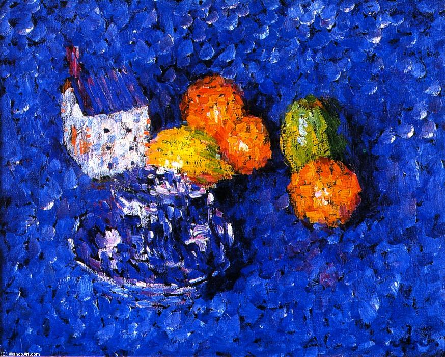 WikiOO.org - Encyclopedia of Fine Arts - Lukisan, Artwork Alexej Georgewitsch Von Jawlensky - Still LIfe Blue-Orange