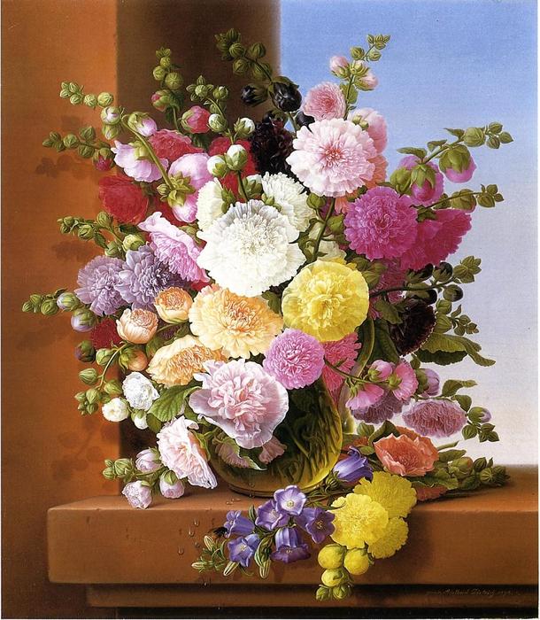 Wikioo.org - The Encyclopedia of Fine Arts - Painting, Artwork by Adelheid Dietrich - Still Life of Flowers