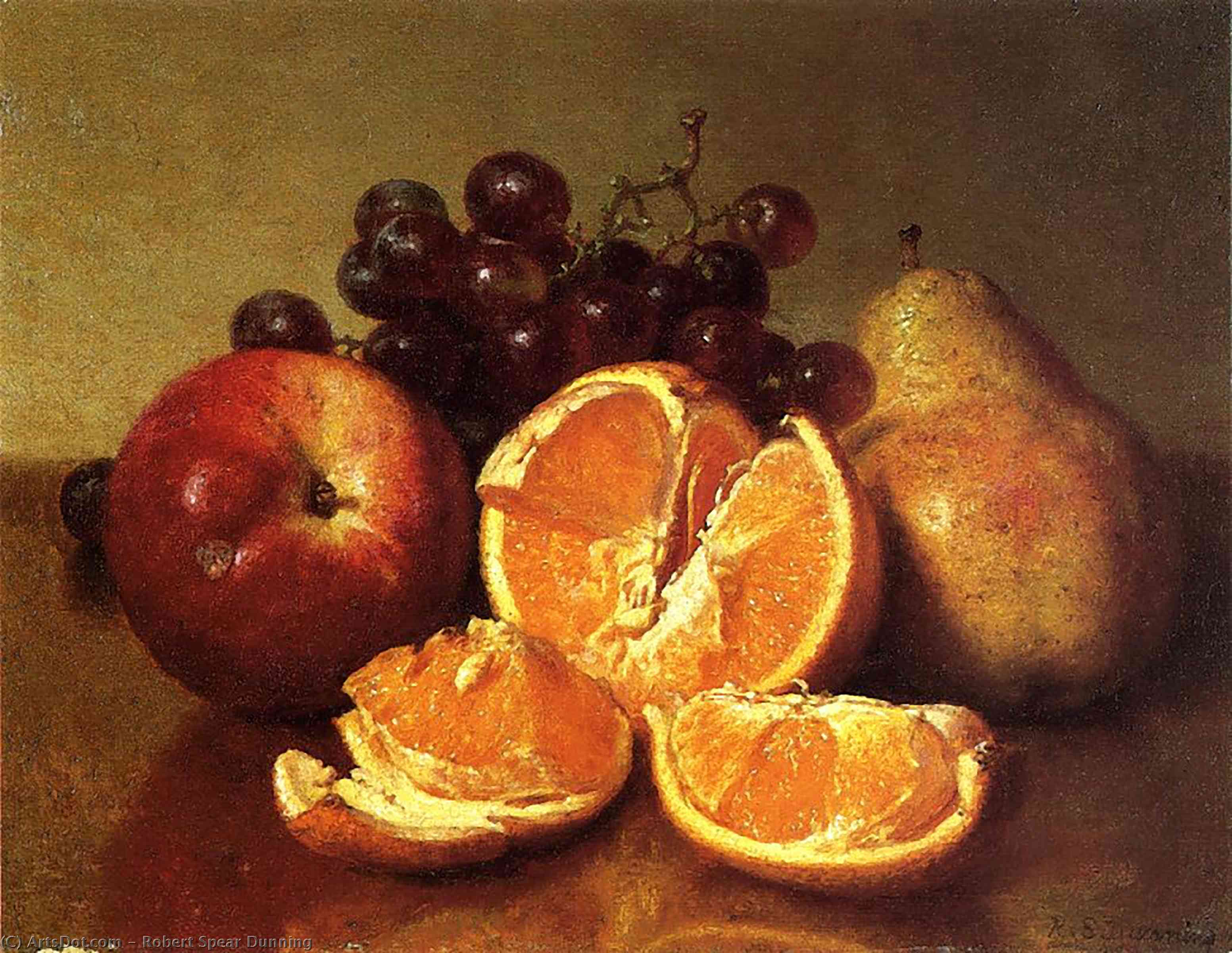 Wikioo.org - Bách khoa toàn thư về mỹ thuật - Vẽ tranh, Tác phẩm nghệ thuật Robert Spear Dunning - Still Life of Fruit