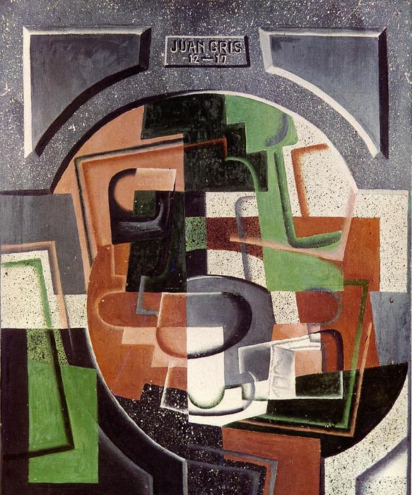 Wikioo.org - The Encyclopedia of Fine Arts - Painting, Artwork by Juan Gris - Still Life on Plaque