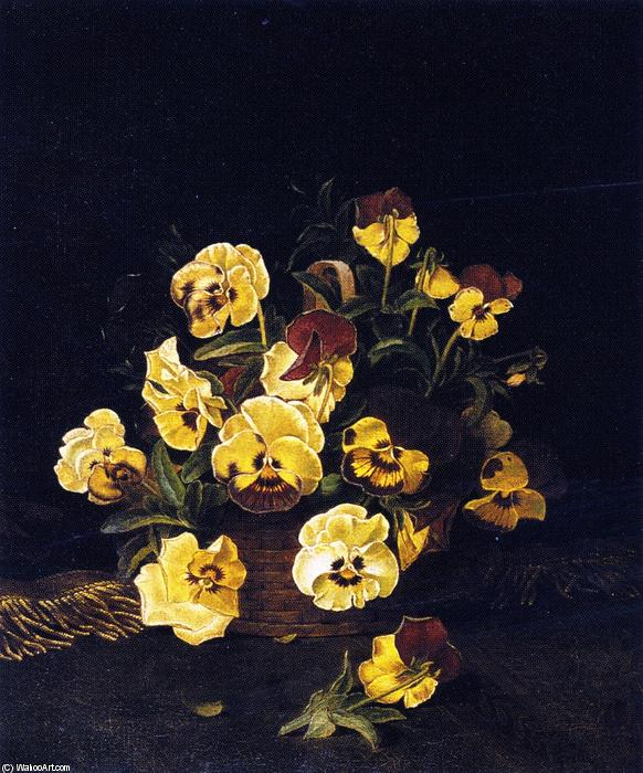 Wikioo.org - The Encyclopedia of Fine Arts - Painting, Artwork by William Mason Brown - Still LIfe Pansies