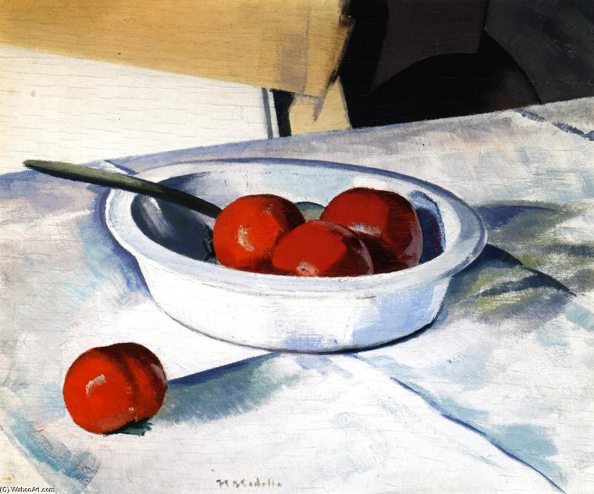 Wikioo.org - The Encyclopedia of Fine Arts - Painting, Artwork by Francis Campbell Boileau Cadell - Still LIfe (Tomatoes)