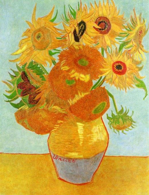 Wikioo.org - The Encyclopedia of Fine Arts - Painting, Artwork by Vincent Van Gogh - Still LIfe: Vase with Twelve Sunflowers