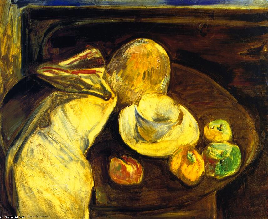 Wikioo.org - Die Enzyklopädie bildender Kunst - Malerei, Kunstwerk von Alfred Henry Maurer - stillleben mit äpfel