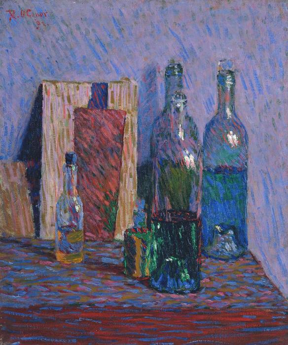 Wikioo.org - Encyklopedia Sztuk Pięknych - Malarstwo, Grafika Roderic O'conor - Still Life with Bottles