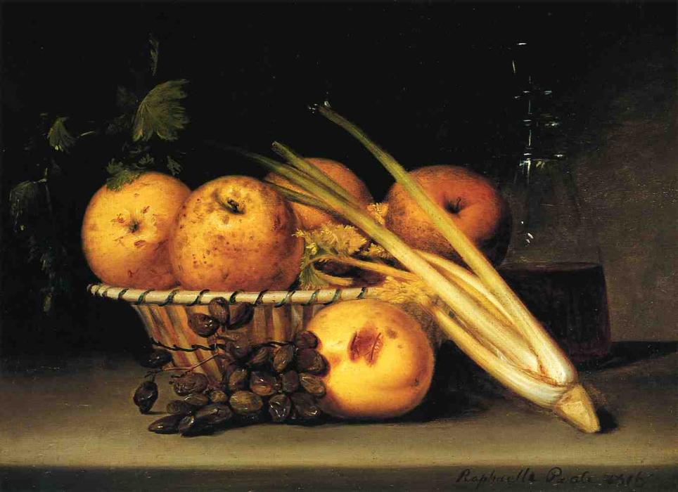 WikiOO.org - Encyclopedia of Fine Arts - Maľba, Artwork Raphaelle Peale - Still Life with Celery and Wind
