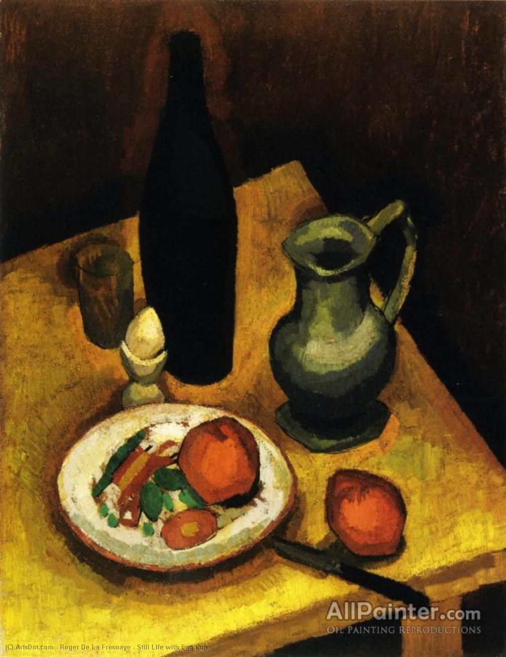 Wikioo.org - The Encyclopedia of Fine Arts - Painting, Artwork by Roger De La Fresnaye - Still LIfe with Egg Cup