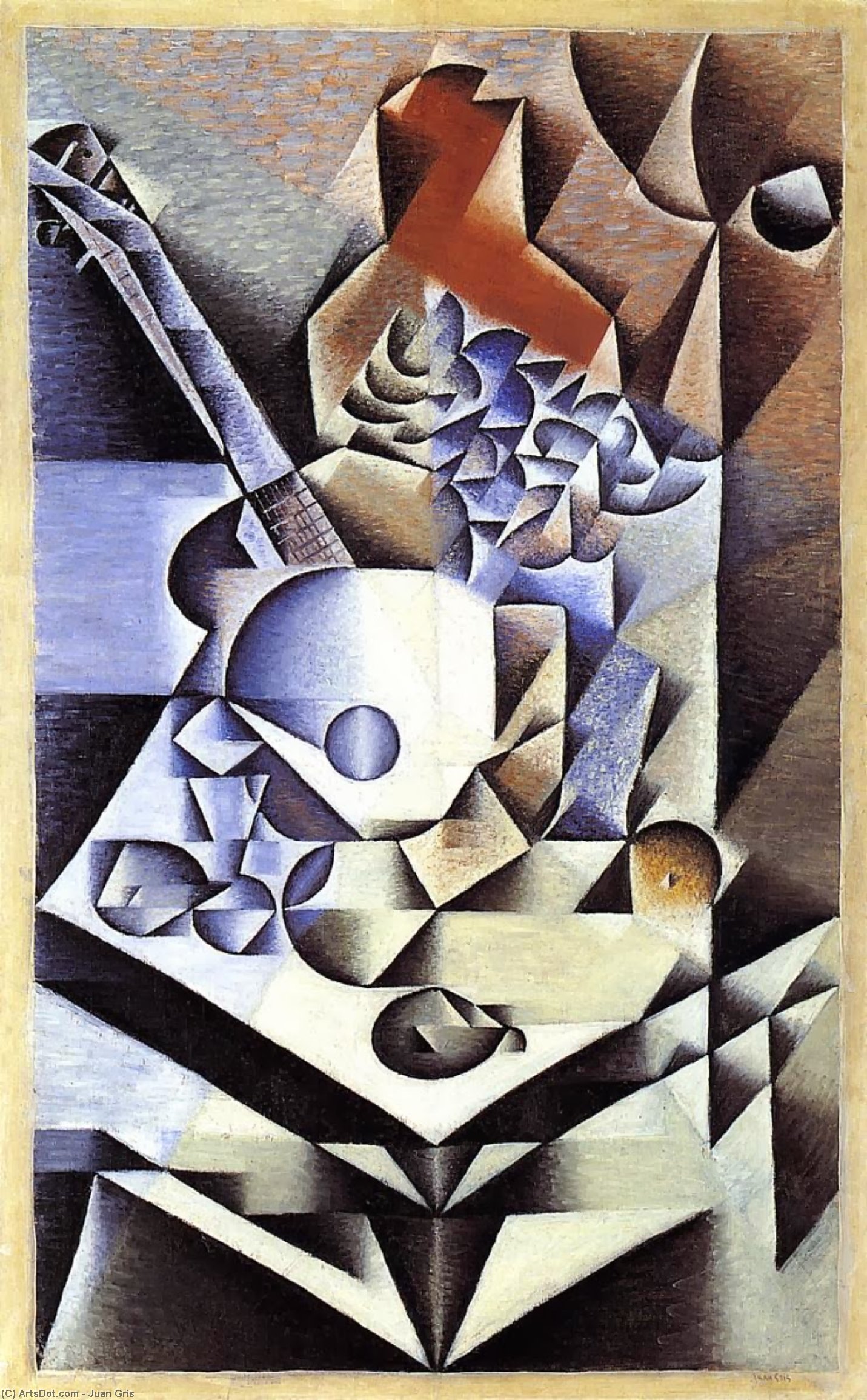 Wikioo.org - The Encyclopedia of Fine Arts - Painting, Artwork by Juan Gris - Still Life with Flowers