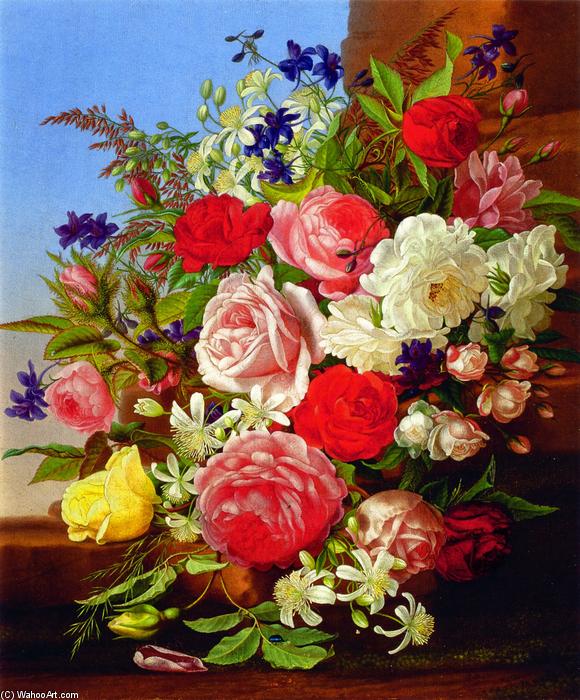 Wikioo.org - The Encyclopedia of Fine Arts - Painting, Artwork by Adelheid Dietrich - Still LIfe with Flowers