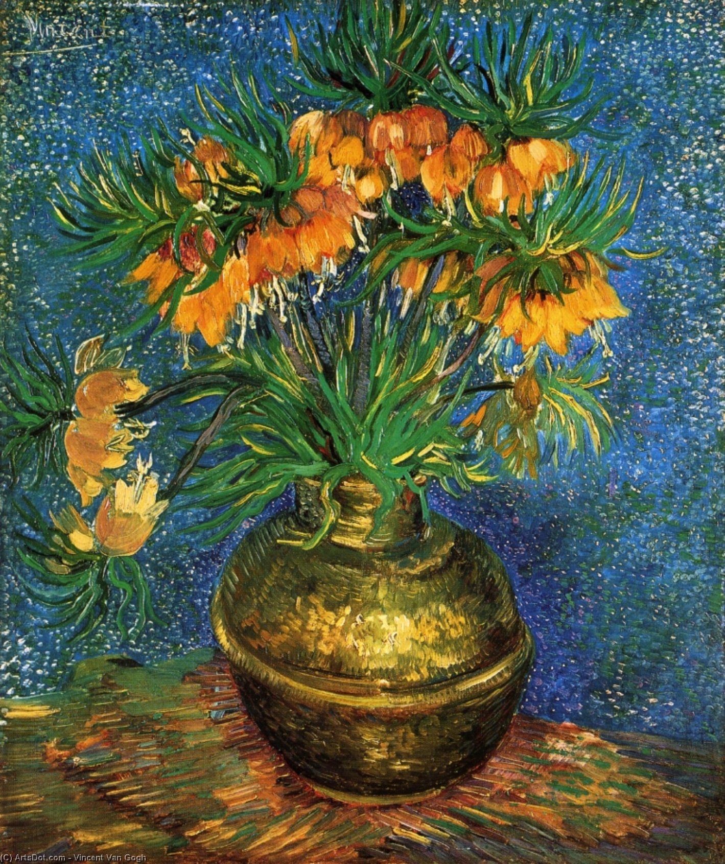 Wikioo.org - The Encyclopedia of Fine Arts - Painting, Artwork by Vincent Van Gogh - Still Life with Frutillarias